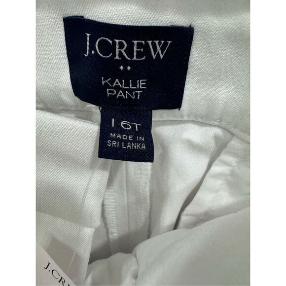 J Crew Kallie dress Pant white size 16t - Picture 3 of 8